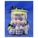 Ceramic Graduate Girl Figurine Vase
