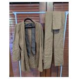 Tan Jacket And Matching Scarf Medium Set
