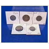 World Coins & 1935 Buffalo Nickel Lot