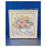 Framed Floral Still Life Oil Painting