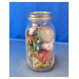 Vintage Curiosities & Memorabilia Jar Lot
