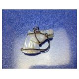 Hand Carved Mother of Pearl Antique Horse Pendant