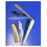 Fuller Brush Figural Letter Opener & Comb Set