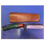 Cleaver Style Fixed Blade Knife & Sheath