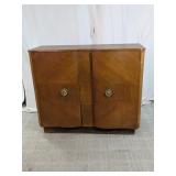 Vintage Wood Cabinet Storage Credenza