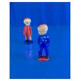 Plastic Magnetic Bobblehead Doll Pair