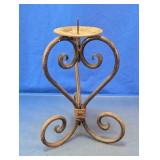Wrought Iron Pillar Candle Holder