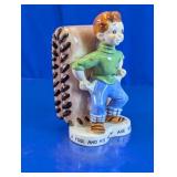 Ceramic A Fool and His Money Figurine Bank
