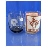 Vintage Sports Glassware Duo