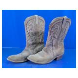 Western Suede Cowboy Boots Pair