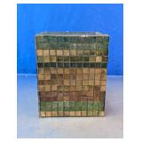 Mosaic Glass Square Vase/Planter