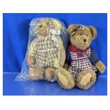 Pair of Boyds Plush Teddy Bears