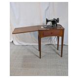 Vintage Singer Electric Sewing Machine Table Set