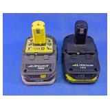 Ryobi ONE+ & Compatible 18V Lithium Batteries Duo