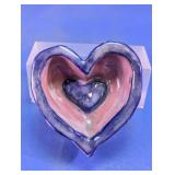 Clay Heart Shaped Decorative Dish