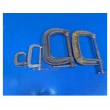 Assorted Metal C-Clamps