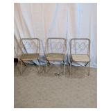 Folding Metal Frame Chair Set