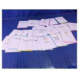 Assorted Greeting Cards w/ Shaped Clips Lot