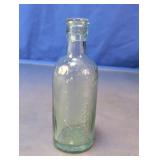 Clear Glass Embossed Bottle