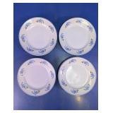 Alco Industries Blue Floral Plate Set