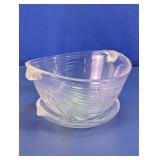 Mikasa Swirl Glass Serving Bowl