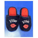 Black and Red "Kisses" Slippers