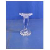 Clear Glass Starburst Style Candle Holder