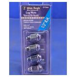 White Knight 217044 Bulge Acorn Lug Nuts