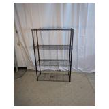Black Wire Storage Shelving Unit