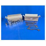 Mixed Vtg Mechanics Sockets & Wrenches Lot