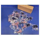 Bulk Lot of American Flag Keychains
