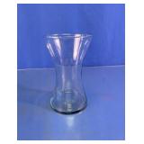 Clear Glass Hourglass Flower Vase