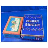 Christmas Decorative Storage Boxes With Santa Hat