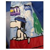 Peanuts Snoopy Winter Plush Throw Blanket