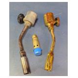 Vintage Metal Torch Components