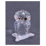 Swarovski Crystal Owl on Frosted Branch Figurine