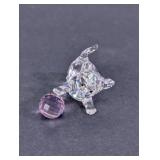 Swarovski Crystal Kitten w/ Pink Ball