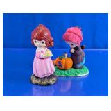 Precious Moments Birthday & October Figurine Set