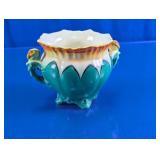 Ceramic Turquoise Bird Motif Planter