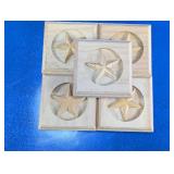 Carved Star Wooden Decorative Blocks
