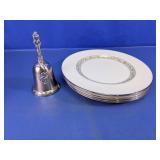 Lenox Springdale Plates & Towle Bell Set