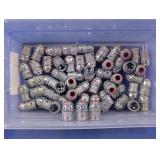 Snap-In MC Cable Connectors Bulk Lot w/ Container