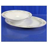 Wyndham Fine China Serving Platter & Bowl Set