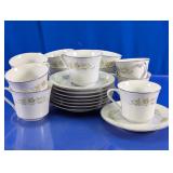 Wyndham Fine China Floral Cup & Saucer Assortment