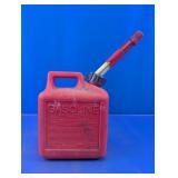 Blitz 1 Gallon Red Plastic Gasoline Fuel Can