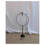 Black Metal Tabletop Wreath Stand