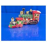 Ceramic Christmas Train Figurine & Ornament Set