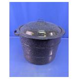 Vtg Water Bath Canner Pot with Rack