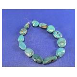 Faux Turquoise Large Bead Necklace
