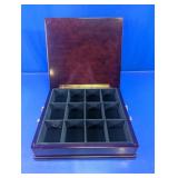 Wooden Compartment Jewelry Keepsake Box Case